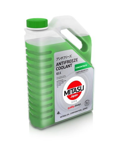 Антифриз MITASU зеленый Coolant G11, 4 л (концентрат)