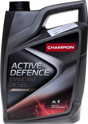 Масло моторное синтетическое - Champion Active Defence B4 Diesel 10W-40 4л
