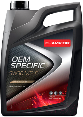 Масло моторное синтетическое - Champion OEM Specific MS-F 5W-30 4л