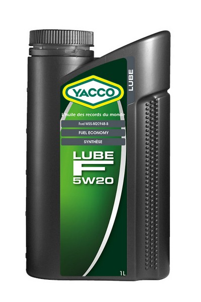 Масло моторное синтетическое - YACCO LUBE F 5W20, 1л