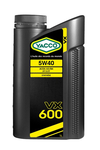 Масло моторное синтетическое - YACCO VX 600 5W40, 1л