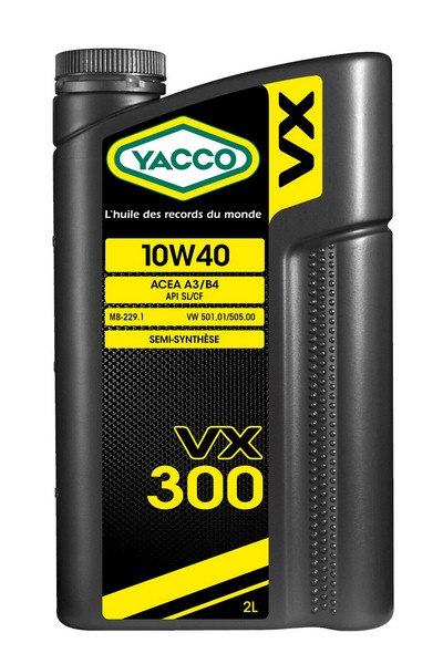 Масло моторное полусинтетическое - YACCO VX 300 10W40, 2л