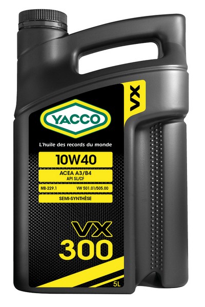 Масло моторное полусинтетическое - YACCO VX 300 10W40, 5л