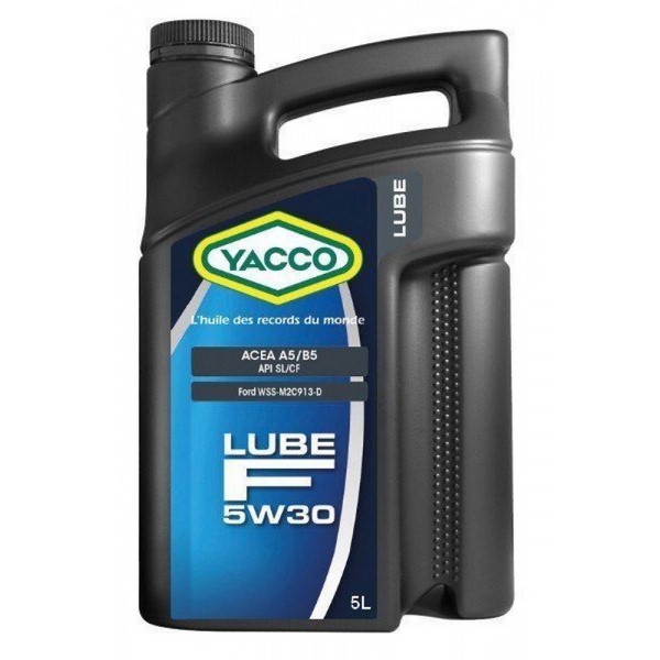 Масло моторное синтетическое - YACCO LUBE F 5W30, 5л