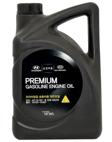 Масло моторное синтетическое - Hyundai/KIA Premium Gasoline 5W-20 4л