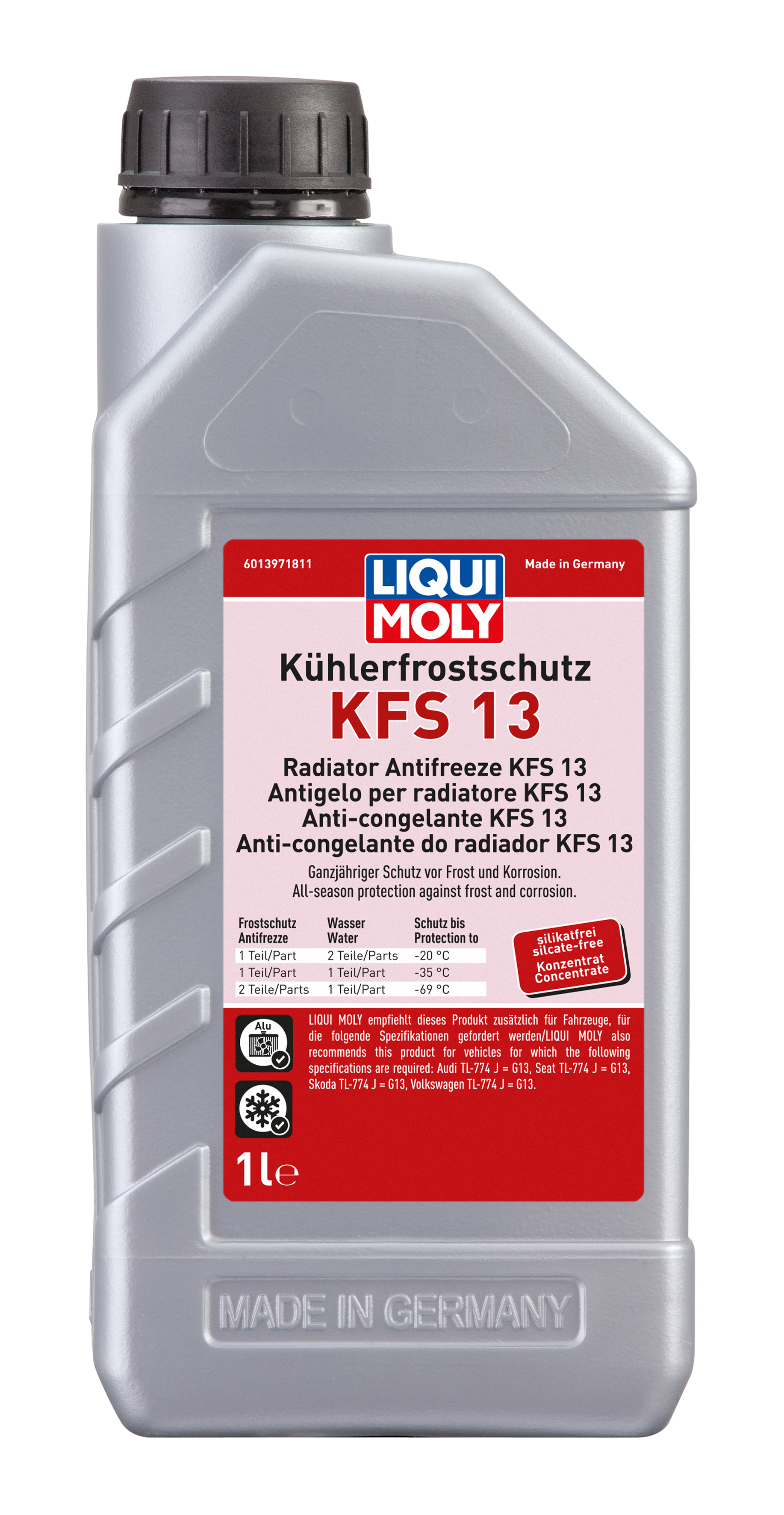 Антифриз LIQUI MOLY красный Kuhlerfrostschutz KFS 13, 1 л (концентрат)