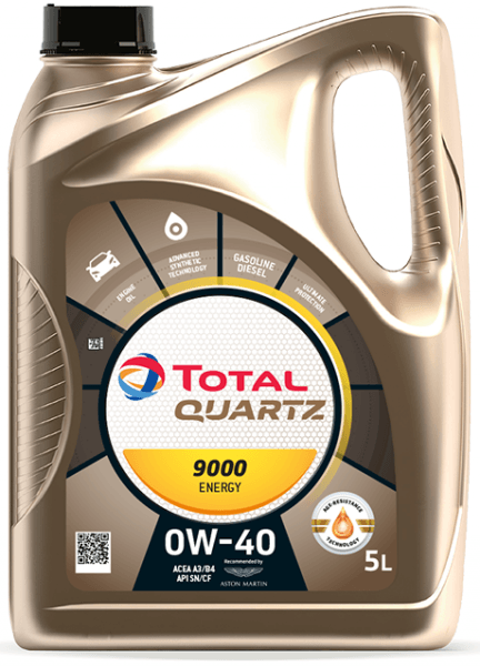 Масло моторное синтетическое - TOTAL QUARTZ 9000 ENERGY 0W-40 5л