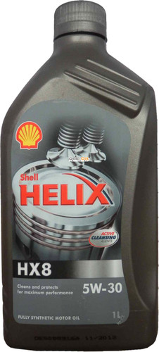 Масло моторное синтетическое - SHELL 5W30 HELIX HX8 1л