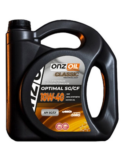 Масло моторное полусинтетическое - ONZOIL Optimal SG/CF 10W40 4,5л