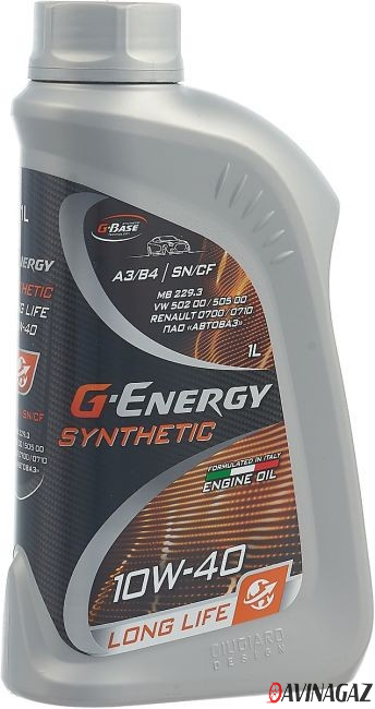 Масло моторное синтетическое - G-Energy Synthetic Long Life 10W40, 1л