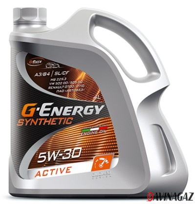 Масло моторное синтетическое - G-Energy Synthetic Active 5W30, 4л