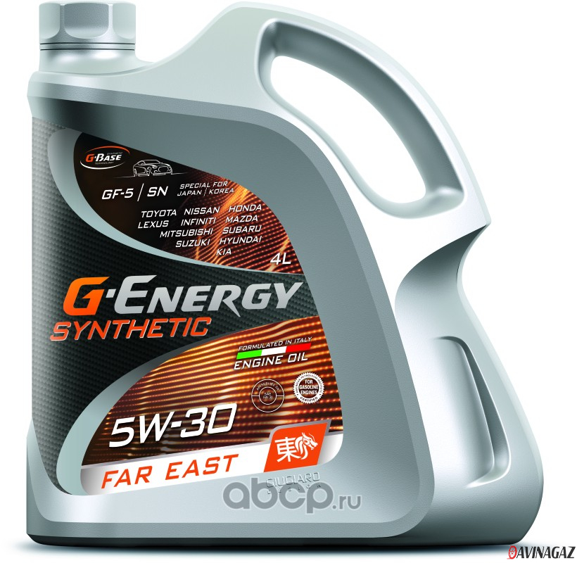 Масло моторное синтетическое - G-Energy Synthetic Far East 5W30, 5л
