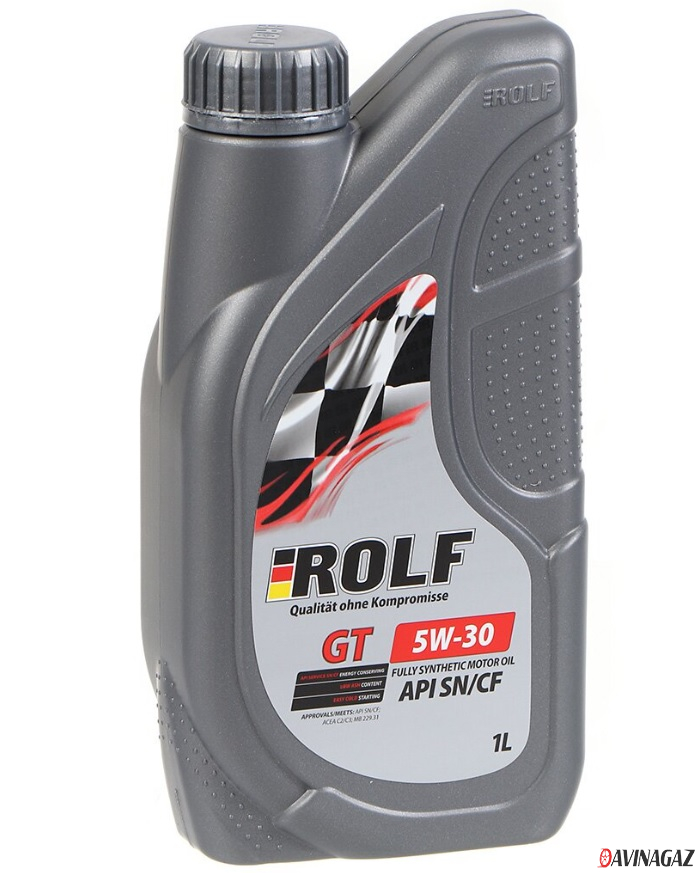 Масло моторное синтетическое - ROLF GT 5W30, 1л