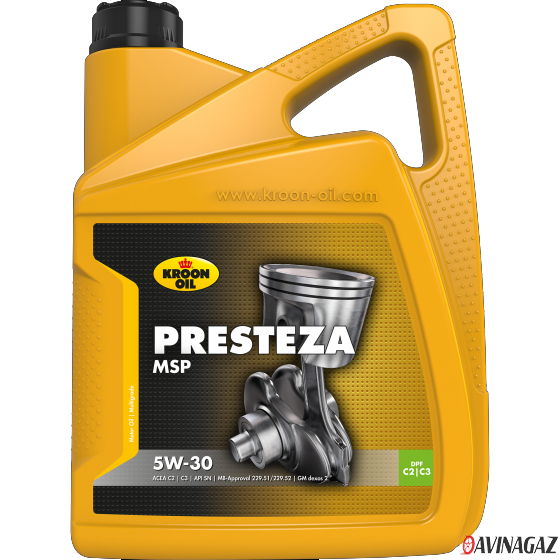 Масло моторное синтетическое - Kroon Oil Presteza MSP 5W30, 5л