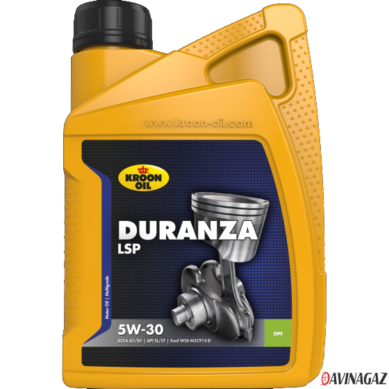 Масло моторное синтетическое - Kroon Oil Duranza LSP 5W30, 1л