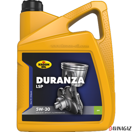 Масло моторное синтетическое - Kroon Oil Duranza LSP 5W30, 5л