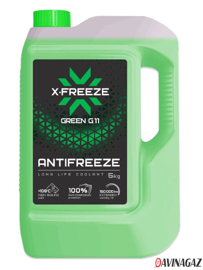 Антифриз готовый - X-Freeze «Green» G11, 5кг / 430206070