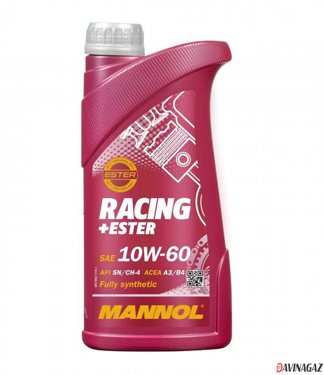 Масло моторное синтетическое - MANNOL 7902 Racing + Ester 10W60, 1л (54900 / MN7902-1)