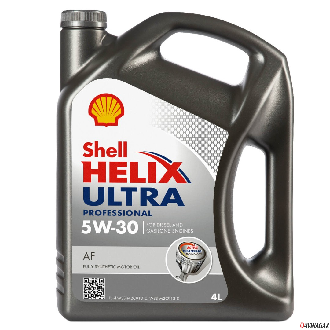Масло моторное синтетическое - SHELL HELIX ULTRA Professional AF 5W30, 5л / 550046289
