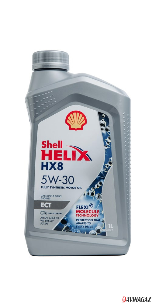 Масло моторное синтетическое - SHELL HELIX HX8 ECT 5W30, 1л
