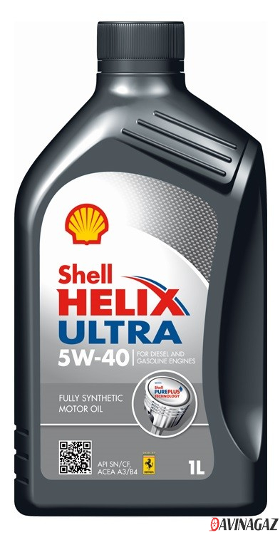 Масло моторное синтетическое - SHELL HELIX ULTRA 5W40, 1л / 550052677