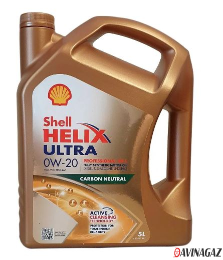 Масло моторное синтетическое - SHELL HELIX ULTRA Professional AS-L 0W20, 5л / 550055736