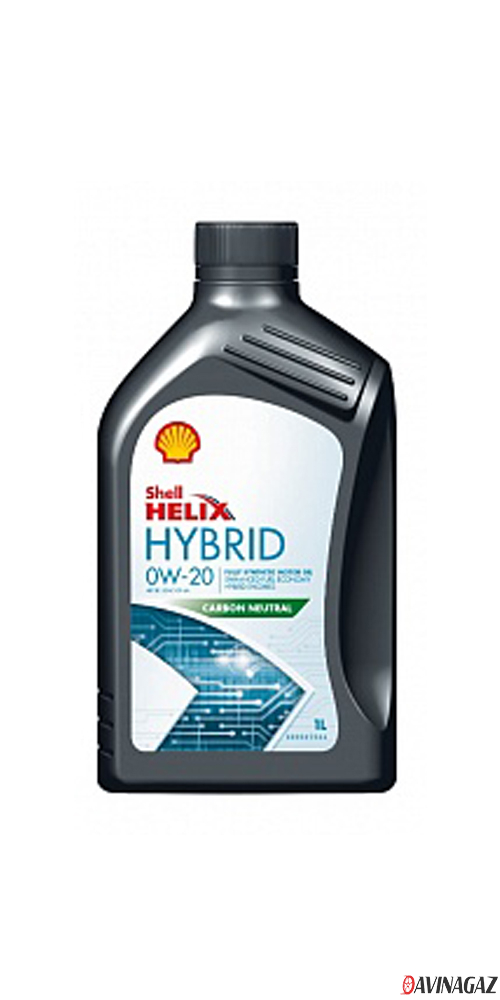 Масло моторное синтетическое - Shell Helix HYBRID 0W20, 1л / 550056722
