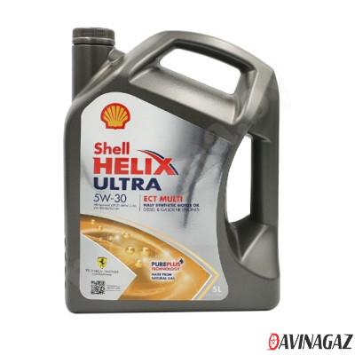 Масло моторное синтетическое - Shell Helix Ultra ECT MULTI 5W30, 5л