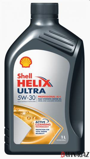 Масло моторное синтетическое - Shell Helix Ultra Professional AJ-L 5W30, 1л / 550059445