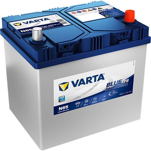 Аккумулятор - VARTA BLUE DYNAMIC EFB JIS 65Ah 650A R+ 232х173х225мм / 565 501 065