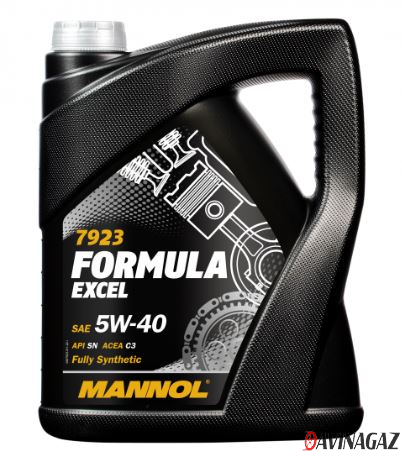 Масло моторное синтетическое - MANNOL Formula Excel 5W40 7923, 5л / 57714