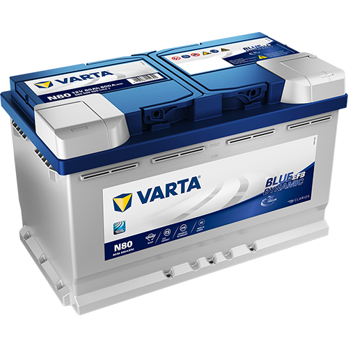 Аккумулятор - VARTA BLUE DYNAMIC EFB 80Ah 800A R+ 315х175х190мм / 580 500 080