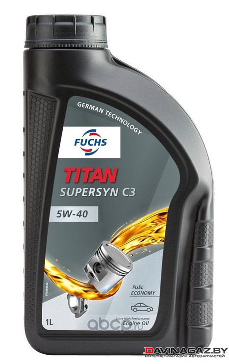 Моторное масло - FUCHS TITAN SUPERSYN C3 5W40, 1л / 602071781