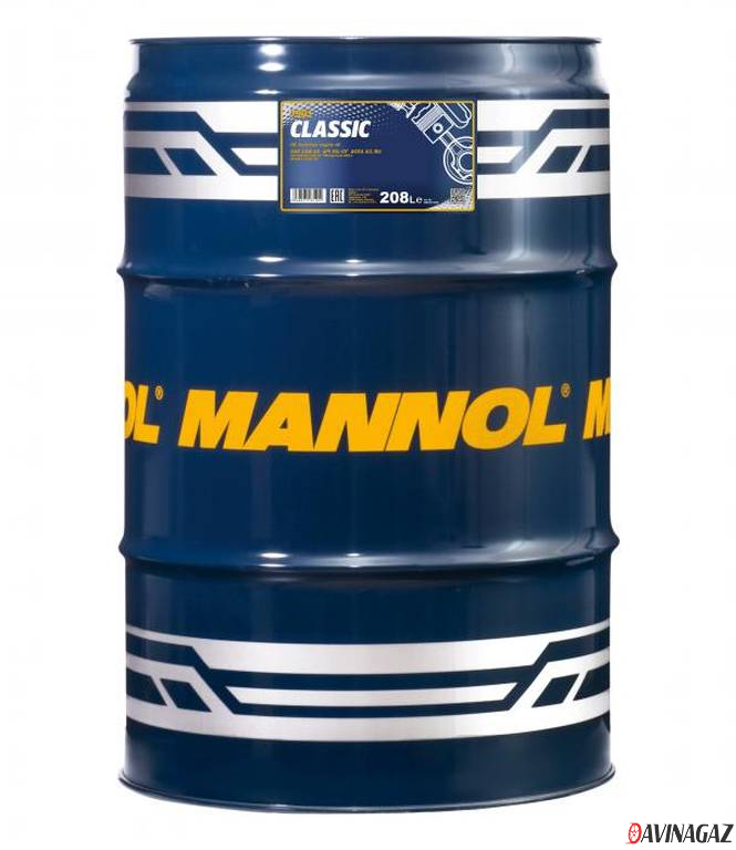 Масло моторное полусинтетическое - MANNOL 7501 Classic 10W40, 208л (95729 / MN7501-DR)