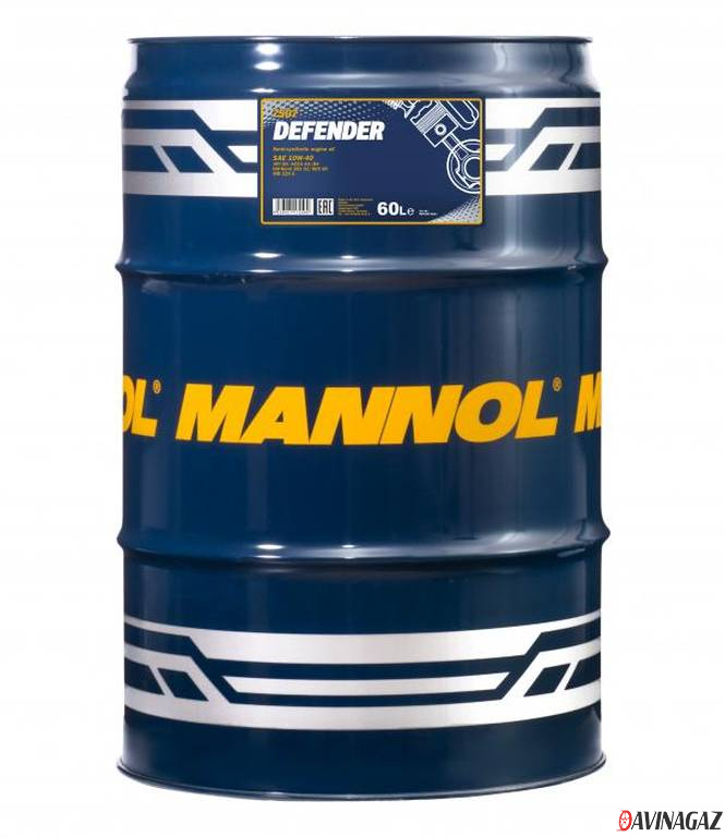 Масло моторное полусинтетическое - MANNOL 7507 DEFENDER 10W40, 60л (96132 / MN7507-60)