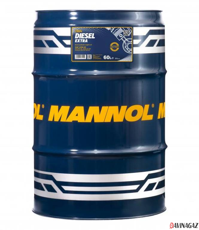 Масло моторное полусинтетическое - MANNOL 7504 Diesel Extra 10W40, 60л (96135 / MN7504-60)
