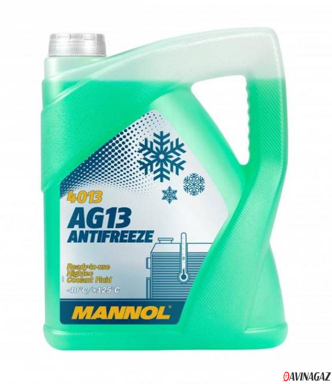 Антифриз готовый - MANNOL Antifreeze AG13 (-40 °C) Hightec 4013, 5л (96550 / MN4013-5)
