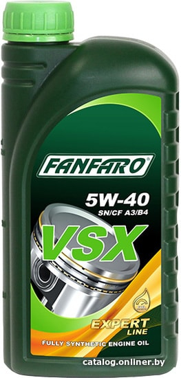 Масло моторное синтетическое - Fanfaro VSX 5W-40, 1л