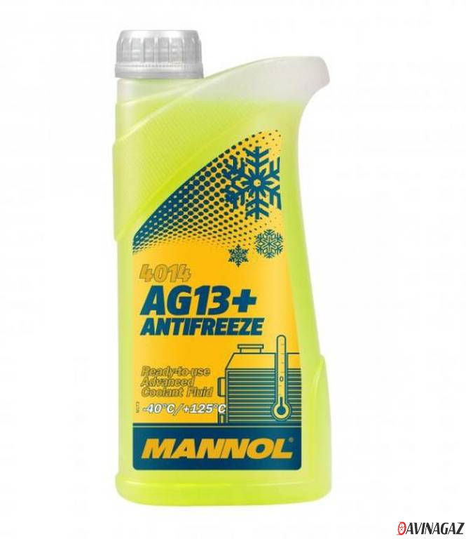 Готовый антифриз - MANNOL Antifreeze AG13+ (-40°C) Advanced 4014, 1л (98890 / MN4014-1)