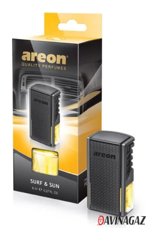 AREON - Ароматизатор CAR PERFUME Surf & Sun жидкий на дефлектор / ARE-ACP06