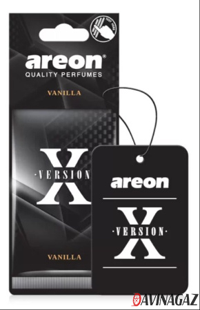 AREON - Ароматизатор воздуха Areon X VERSION Vanilla картонка / ARE-AXV02