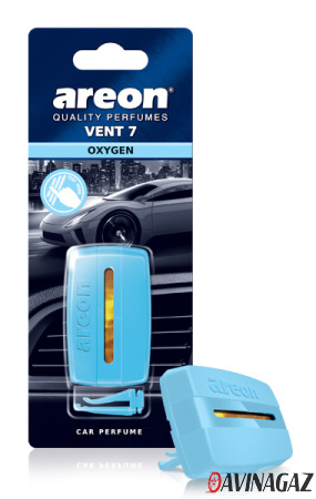 AREON - Ароматизатор VENT 7 Oxygen на дефлектор / ARE-V702