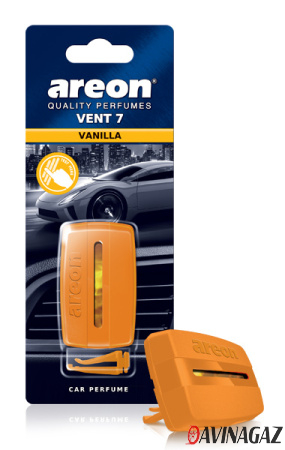 AREON - Ароматизатор VENT 7 Vanilla на дефлектор / ARE-V704