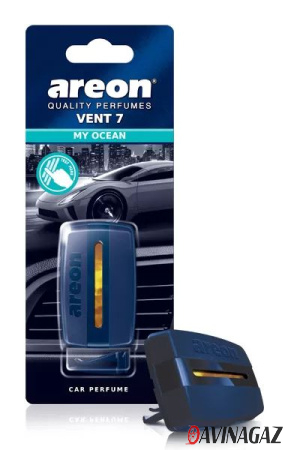 AREON - Ароматизатор VENT 7 Ocean на дефлектор / ARE-V705
