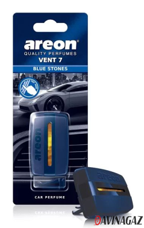 AREON - Ароматизатор VENT 7 Blue stones на дефлектор / ARE-V706