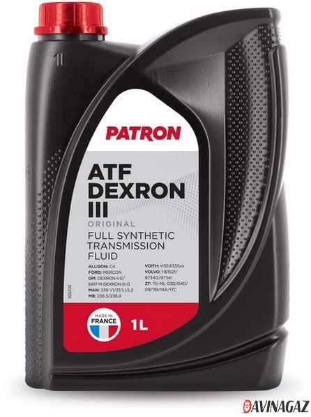 Масло трансмиссионное - PATRON ATF DEXRON III ORIGINAL, 1л
