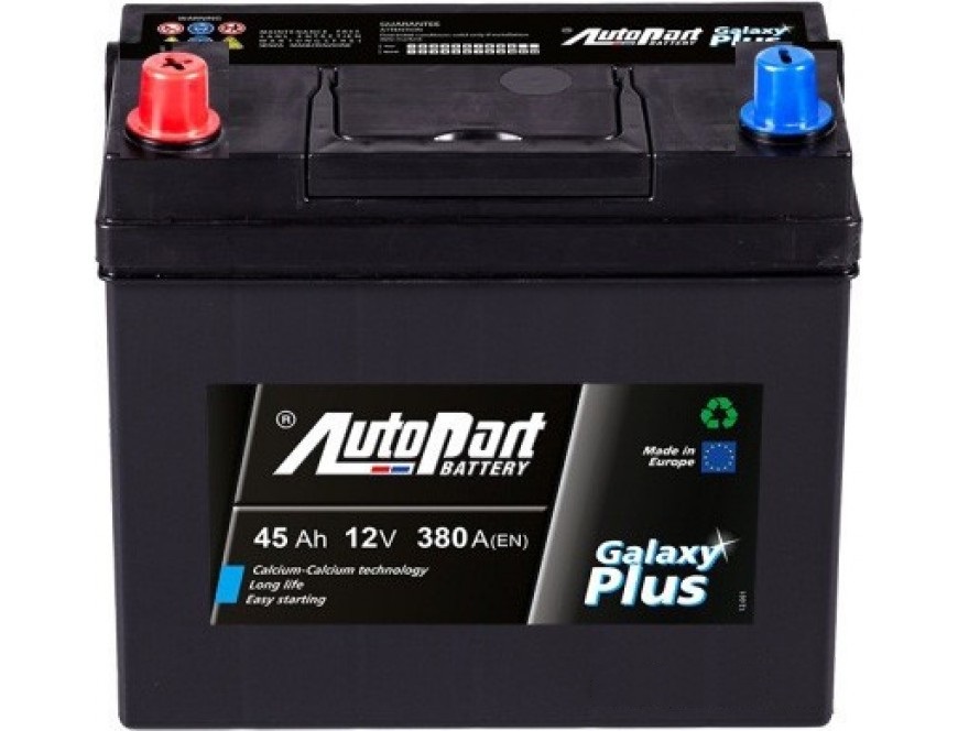 Аккумулятор AutoPart 45Ah 380A (L+) 237x127x225 mm