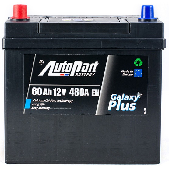 Аккумулятор AutoPart 60Ah 480A (L+) 230x170x224 mm