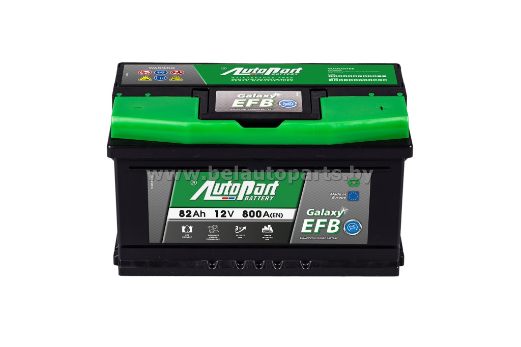 Аккумулятор AutoPart START-STOP 82Ah 800A (R+) 315x175x190 mm