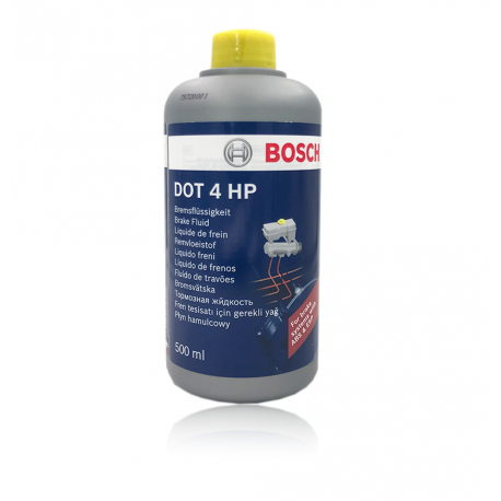 Тормозная жидкость - BOSCH HP DOT4, 500мл / 1987479112